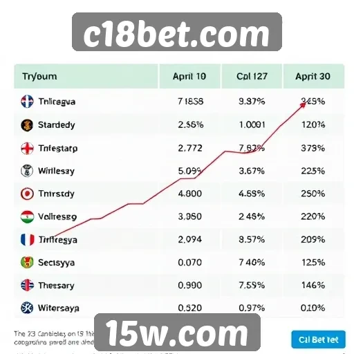 Estatísticas de ganhos e perdas no c18bet.com
